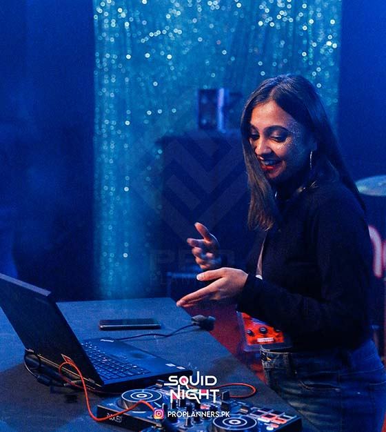Squid Night, behind the decks